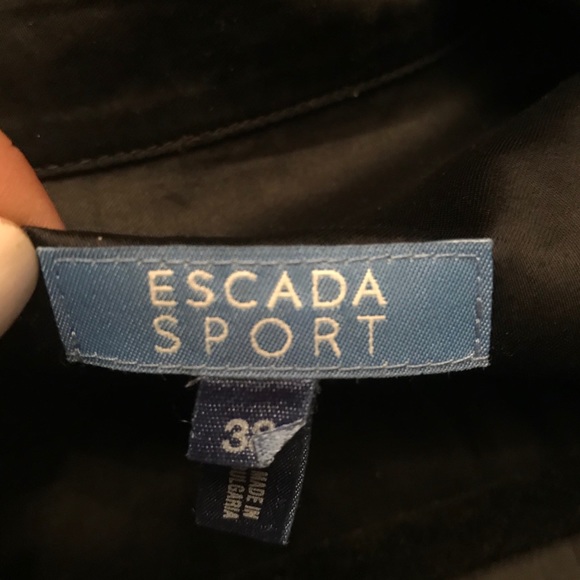 Escada sport black cotton button down - Picture 4 of 4